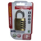 Cadeado De Segredo 3f 40mm Latonado