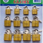 Cadeado Em Cartela 25 - 32 - 38 - 12 Unidades