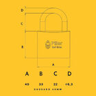 Cadeado Forte 40mm Piller