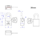 Cadeado - Haga - High Security 25 - 32000