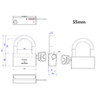 Cadeado - Haga - High Security 55 - 32040