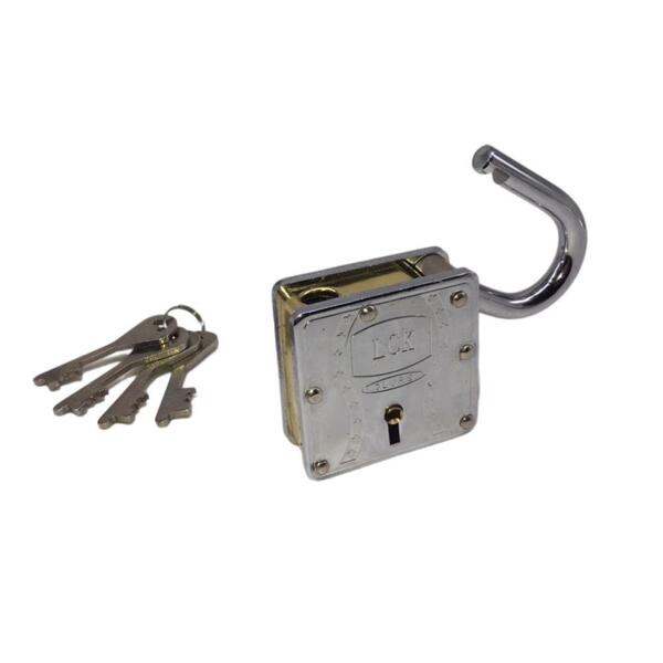 Cadeado Inviolavel 70mm Grande Profissional Chave Frontal Anti