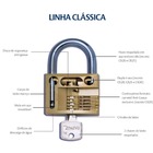 Cadeado Latão 70mm Papaiz