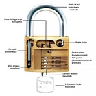 Cadeado Papaiz 50mm Cr50