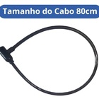 Cadeado Para Bicicleta Com Cabo De Aço 80cm 9yj