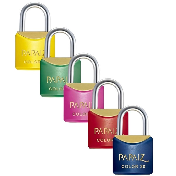 Cadeado Pequeno 20mm Haste Curta Latão Maciço Com Chave Color