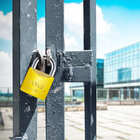 Cadeado Pequeno 20mm Haste Curta Latão Maciço Com Chave Color