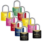 Cadeado Pequeno 20mm Haste Curta Latão Maciço Com Chave Color