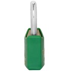 Cadeado Pequeno 20mm Haste Curta Latão Maciço Verde Com Chave