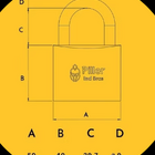 Cadeado Piller 50mm 1051 00zlt