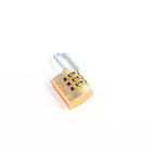 Cadeado Segredo 20mm Haste Simples Latão Dourado 52019522 Pado