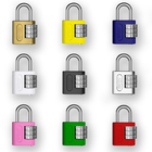 Cadeado Segredo 25mm Preto Zamac Stam