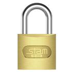 Cadeado Stam 35mm Zamac Latonado E-coat - Embalagem Com 5 Uni