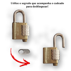 Cadeado Stam 40 Mm Latonado Com Segredo