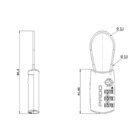 Cadeado Tsa Personal Preto