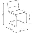 Cadeira 0319 - Móveis Carraro - Couro Branco