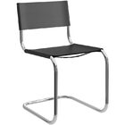 Cadeira 0319 - Móveis Carraro - Couro Preto