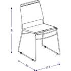 Cadeira 1714 - Carraro - Branco / Preto