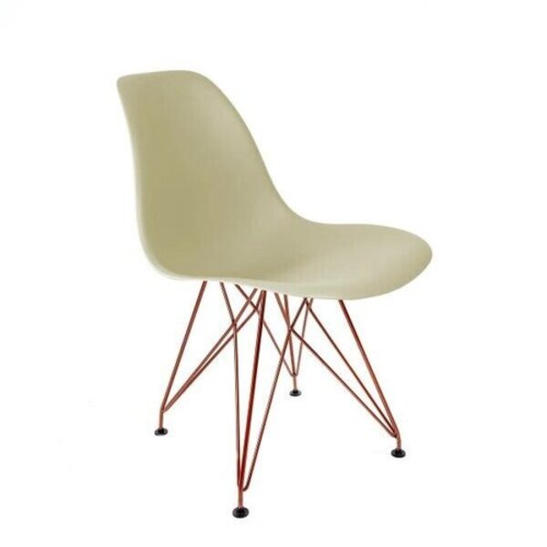 Cadeira  Eames Design Eiffel De Jantar Fendi Ferro Cobre