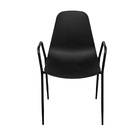 Cadeira Abi Com Braço - Preto