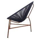 Cadeira Acapulco Azul Marinho E Cobre