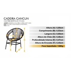 Cadeira Acapulco Cancun Preta