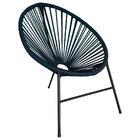 Cadeira Acapulco Em Aço Carbono E Corda Náutica