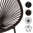 Cadeira Acapulco Em Aço Carbono E Corda Náutica