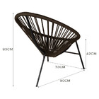 Cadeira Acapulco Em Aço Carbono E Corda Náutica