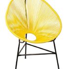 Cadeira Acapulco Em Fibra Sintetica - Amarela