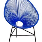 Cadeira Acapulco Em Fibra Sintetica - Azul Bic
