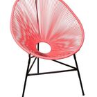 Cadeira Acapulco Em Fibra Sintetica - Coral