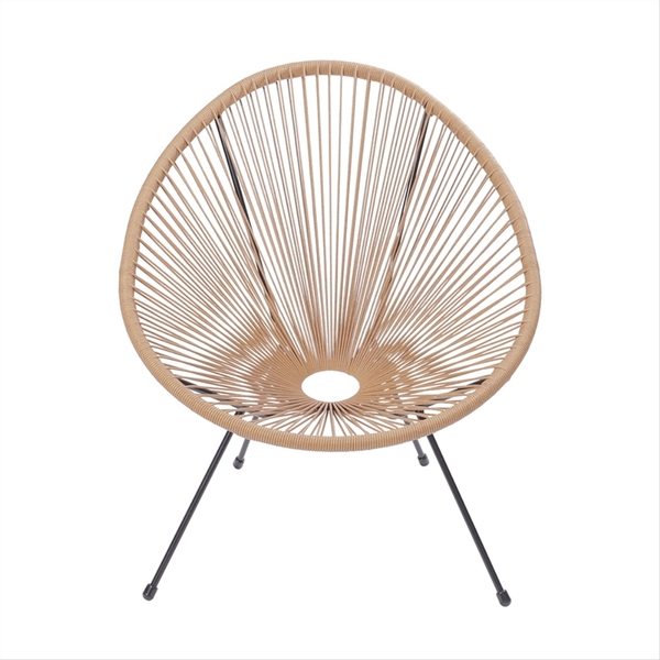 Cadeira Acapulco Estrtura Em Aço Natural - Or Design