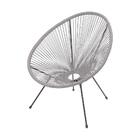 Cadeira Acapulco Estrutura Em Aço Cinza