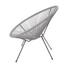 Cadeira Acapulco Estrutura Em Aço Cinza