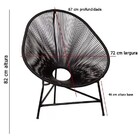 Cadeira Acapulco Poltrona Fibra Sintética - Branca