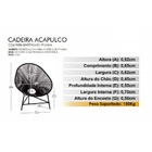 Cadeira Acapulco Preta