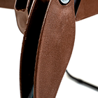 Cadeira Aço Carbono Praia Alta Dobrável Reforçado - Marrom