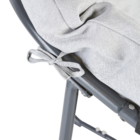 Cadeira Aço Confort 79x88cm Cinza Escuro Naterial