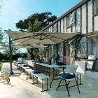 Cadeira Aço Dobrável Bertioga Branco e Cinza 83x46x50cm Neterial