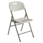 Cadeira Aço Dobrável Bertioga Branco e Cinza 83x46x50cm Neterial