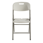 Cadeira Aço Dobrável Bertioga Branco e Cinza 83x46x50cm Neterial