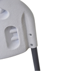 Cadeira de Aço e Resina Dobrável sem Braço Bertioga Cinza e Branco Plicosa