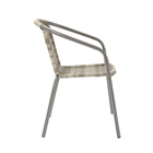 Cadeira Aço Elia 58x76cm Cinza