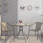 Cadeira Aço Elia Cinza 77x53cm