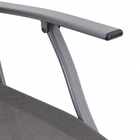 Cadeira Aço Emys 83x42x52cm Cinza Escuro  Naterial