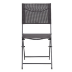 Cadeira Aço Emys 83x42x52cm Cinza Escuro Naterial