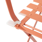 Cadeira Aço Flora II Origami Laranja 79x49x36cm Naterial