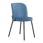 Cadeira Aço Love Cabecasa Madeiraoriginals Preto/azul