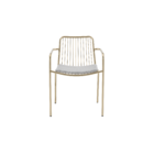 Cadeira Aço Luxa 78x56cm Dourada Naterial